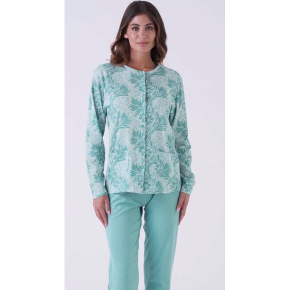 KAREL PIU' PIGIAMA LUNGO DONNA IN COTONE JERSEY ART.SK0047PLDA - COLORI ASSORTITI KAREL PIU' PIGIAMA LUNGO DONNA IN COTONE JERSEY ART.SK0047PLDA - COLORI ASSORTITI