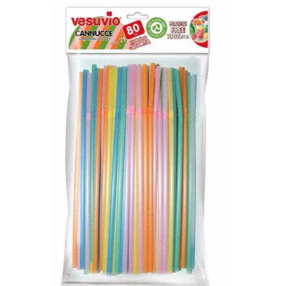 VESUVIO CANNUCCE PASTICA 80 PEZZI 00540 VESUVIO CANNUCCE PASTICA 80 PEZZI 00540
