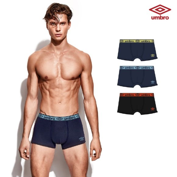 UMBRO - BOXER UOMO ELASTICIZZATO COD.05446 - COLORI ASSORTITI