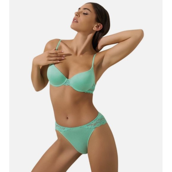 PURA COORDINATO DONNA REGGISENO+BRASILIANA ART.P0844C- COLORI ASSORTITI 