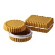 SET 2 CONTENITORI PLASTICA + COPERCHIO - COLORI ASSORTITI