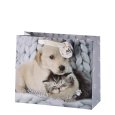 BORSA IN CARTA DECORO CUCCIOLI - DECORI ASSORTITI