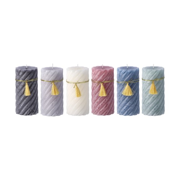 CANDELA CILINDRICA PROFUTAMA BREEZE 15 CM - COLORI ASSORTITI