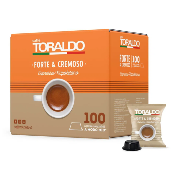 TORALDO CAPSULE MISCELA FORTE E CREMOSO A MODO MIO 100PZ TORALDO CAPSULE MISCELA FORTE E CREMOSO A MODO MIO 100PZ