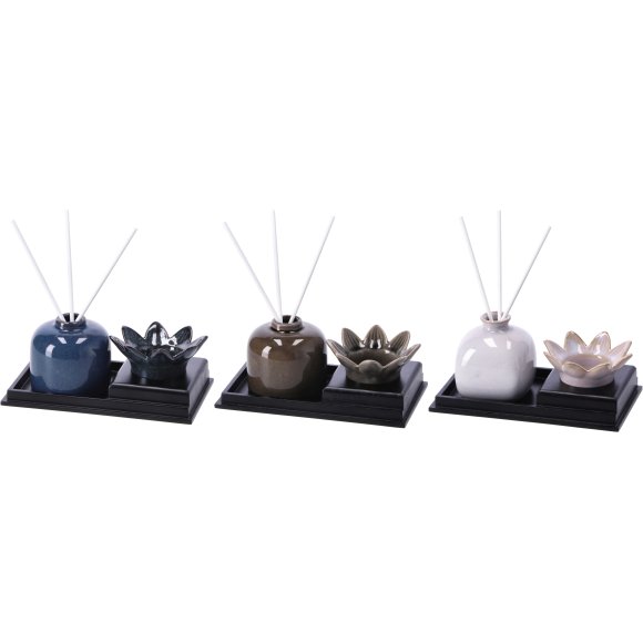 KIT DECORAZIONE VASSOIO CON PROFUMATORE - COLORI ASSORTITI
