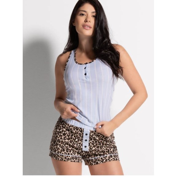 LOVE AND BRA PIGIAMA DONNA CORTO ART.103098 - COLORI ASSORTITI  