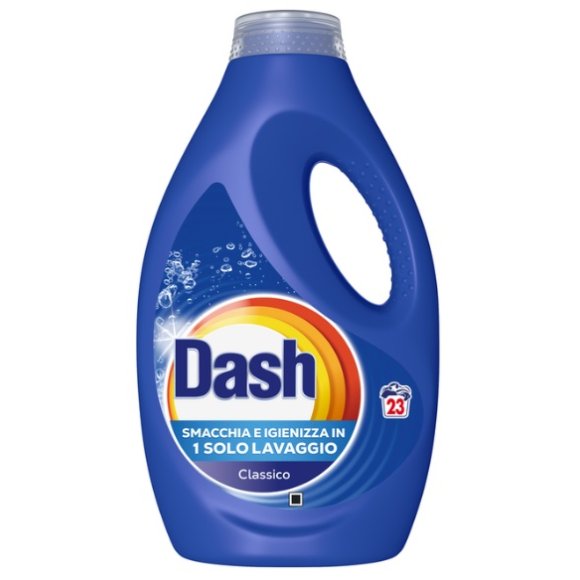 DASH DETERSIVO LIQUIDO BUCATO LAVATRICE CLASSICO 23 LAVAGGI - 1035 ML 
