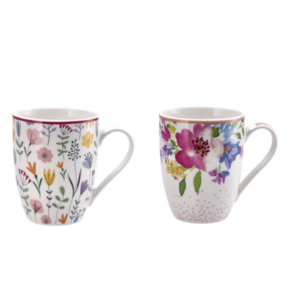 TAZZA MUG IN PORCELLANA "GLADY" - DECORI ASSORTITI