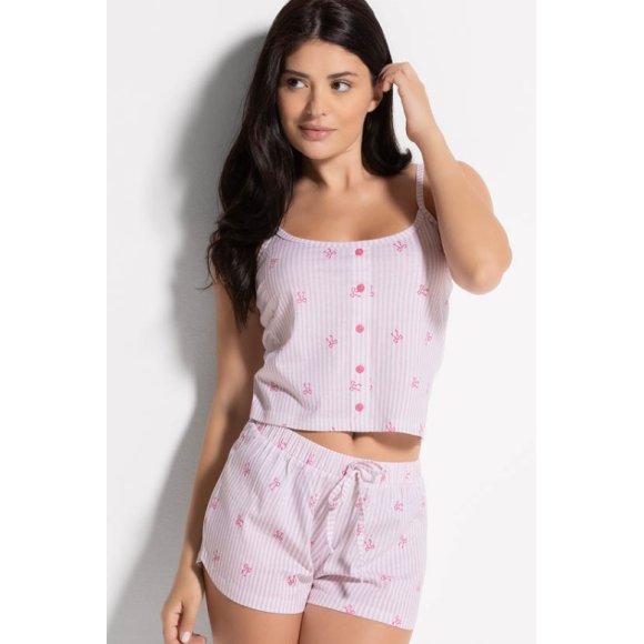 LOVE AND BRA PIGIAMA DONNA CORTO ART.104098 - COLORI ASSORTITI 