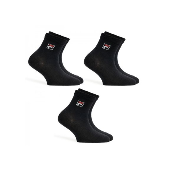 FILA - 3 PEZZI CALZINO BAMBINO QUARTER COD.F1042 - BIANCO