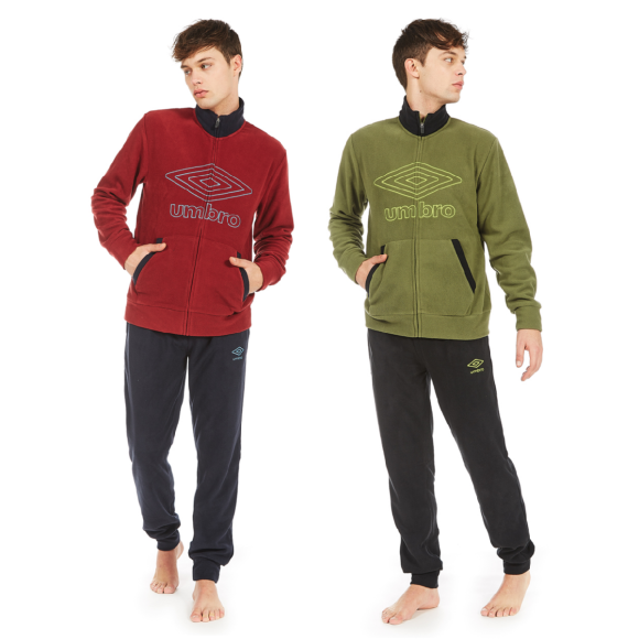 UMBRO - PIGIAMA UOMO FULL ZIP COD.10436 - COLORI ASSORTITI