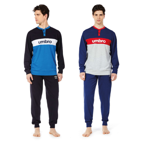 UMBRO - PIGIAMA LUNGO UOMO SERAFINO COD.10444 - COLORI ASSORTITI