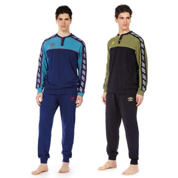 UMBRO - PIGIAMA LUNGO UOMO SERAFINO COD.10450 - COLORI ASSORTITI