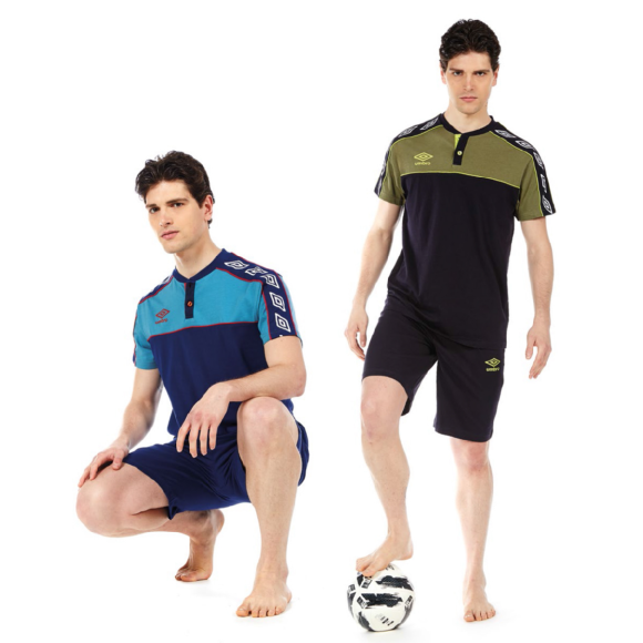 UMBRO - PIGIAMA UOMO MEZZA MANICA SERAFINO COD.10458 - COLORI ASSORTITI
