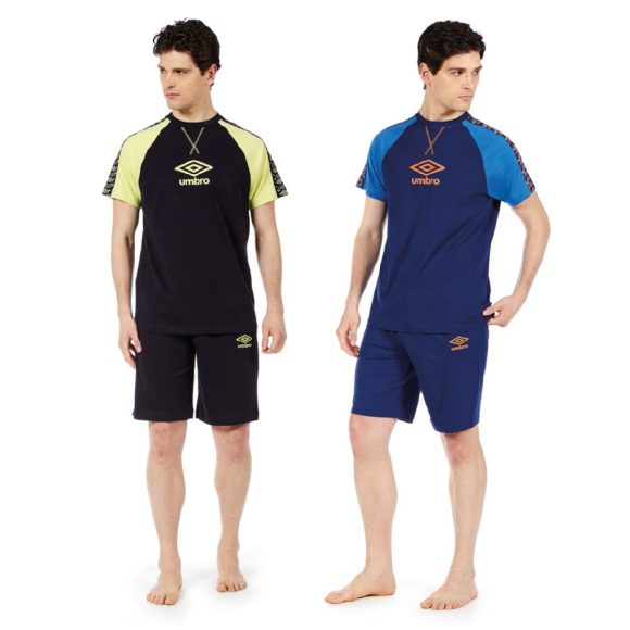 UMBRO - PIGIAMA UOMO MEZZA MANICA COD.10459 - COLORI ASSORTITI