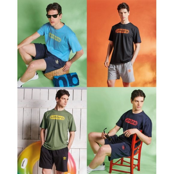 UMBRO - COORDINATO MARE UOMO COD.10465 - COLORI ASSORTITI
