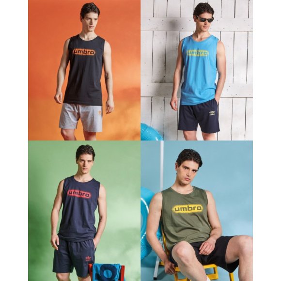 UMBRO - COORDINATO MARE UOMO COD.10467 - COLORI ASSORTITI