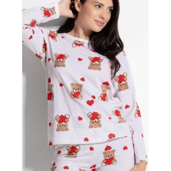 LOVE&BRA PIGIAMA LUNGO DONNA ART.104799 - COLORI ASSORTITI 