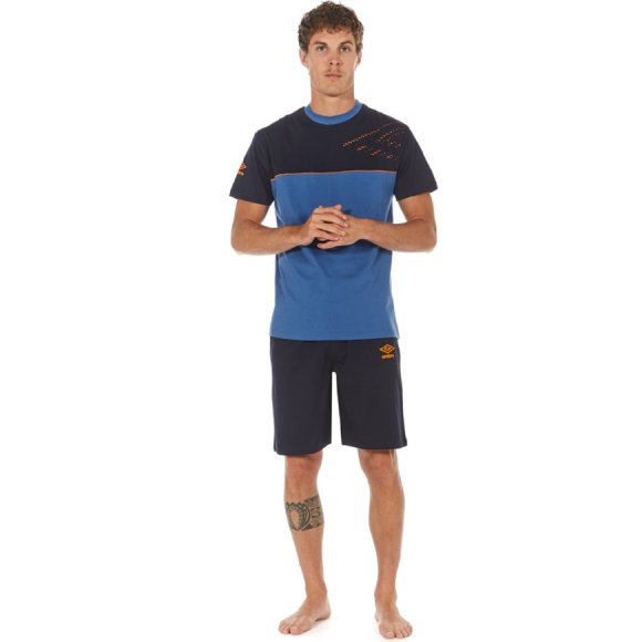 UMBRO PIGIAMA GIROCOLLO UOMO CORTO ART.10520 - COLORI ASSORTITI 