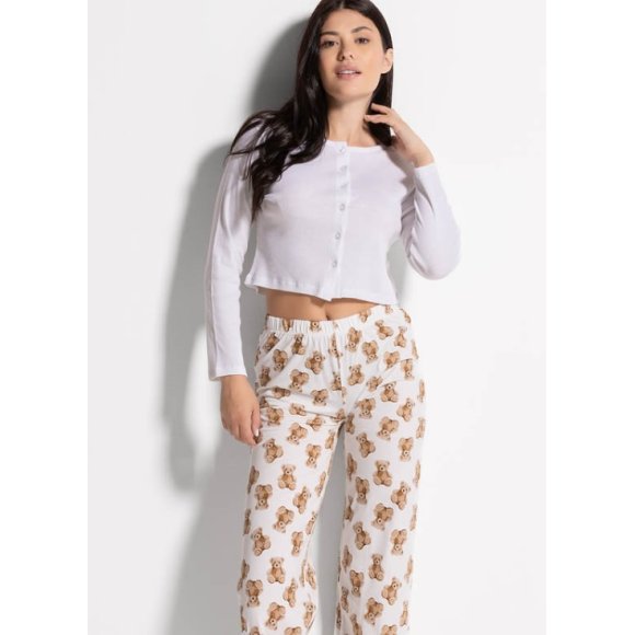 LOVE&BRA PIGIAMA LUNGO APERTO DONNA ART.105299 - COLORI ASSORTITI