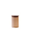 BARATTOLO IN VETRO BOROSILICATO E COPERCHIO IN BAMBOO