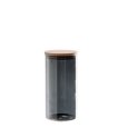 ​​​​​​​BARATTOLO IN VETRO BOROSILICATO E COPERCHIO IN BAMBOO - COLORI ASSORTITI