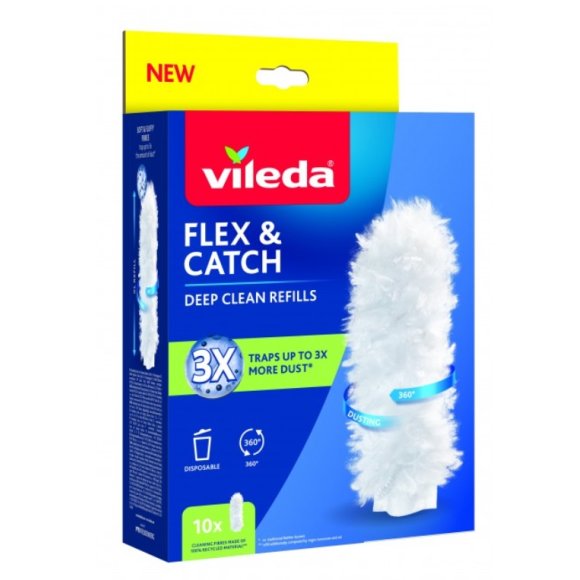 VILEDA REFIL CATTURAPOLVERE FLEX&CATCH RICARICA 10 PIUMINI