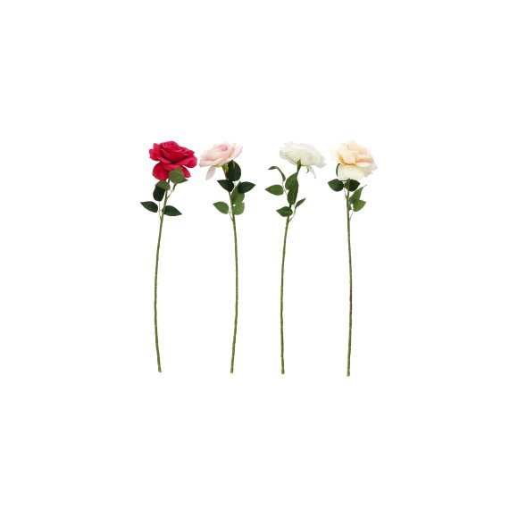 ROSA PER DECORAZIONE 68 CM - COLORI ASSORTITI