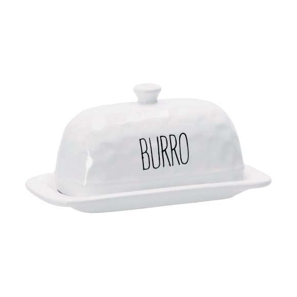 PIATTO PER BURRO IN CERAMICA CON COPERCHIO
