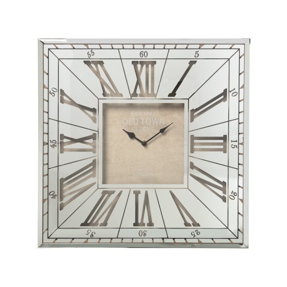 OROLOGIO DA PARETE IN METALLO E VETRO