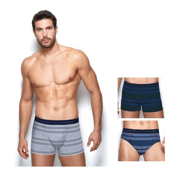 GRANCHIO - 3 PEZZI BOXER UOMO COD. GB1245 - COLORI ASSORTITI