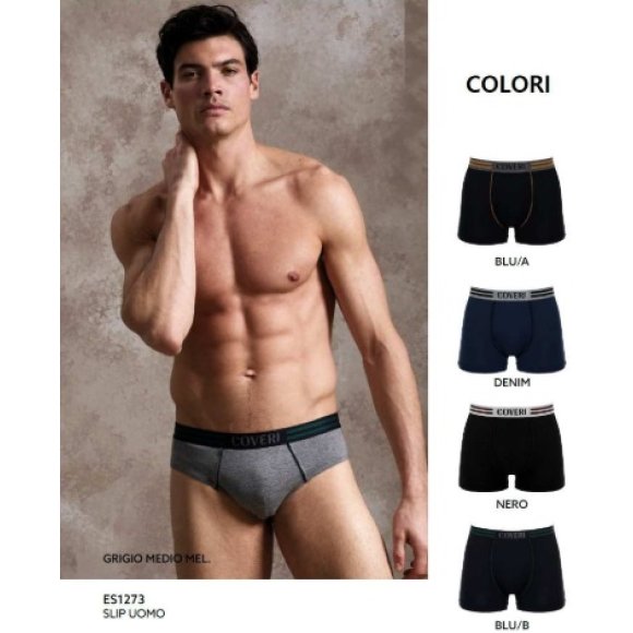 ENRICO COVERI - SLIP UOMO COD. EB1273 - COLORI ASSORTITI