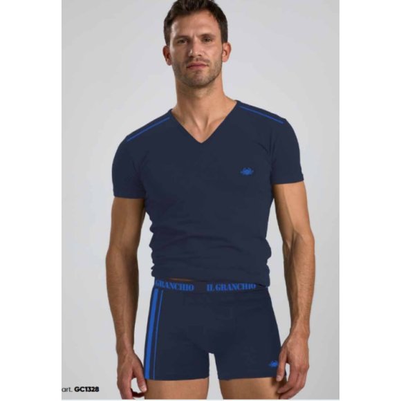 GRANCHIO COORDINATO UOMO MAGLIA+BOXER ART.GC1328 - COLORI ASSORTITI 