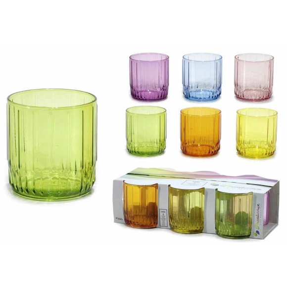 SET 6 BICCHIERI "LEIA COLOR" 