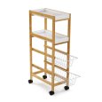 CARRELLO DUE CESTE CON RUOTE