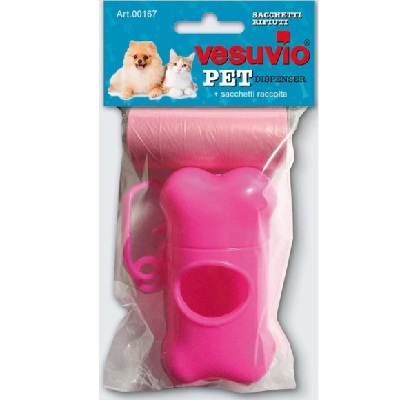 DISPENSER + SACCHETTI PET VESUVIO - COLORI ASSORTITI