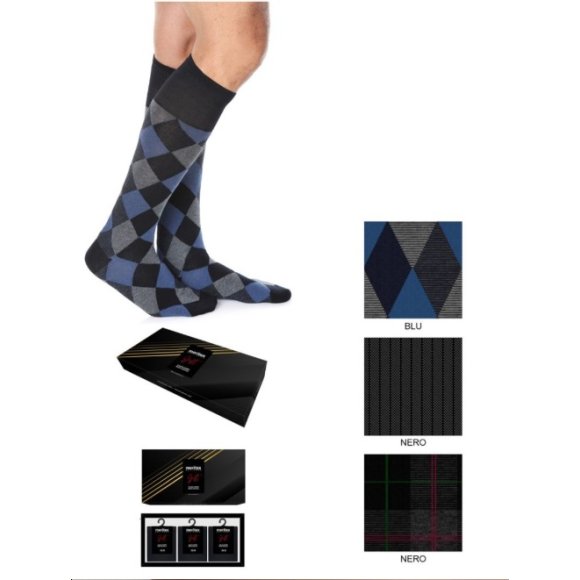 MERITEX CALZINO UOMO ART.1920 LUNGO 3 PEZZI 