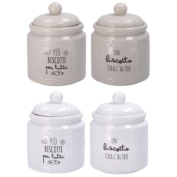 BARATTOLO BISCOTTI CERAMICA - COLORI ASSORTITI