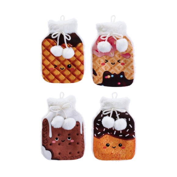 BORSA ACQUA CALDA + COPRI BORSA IN TESSUTO - DECORI ASSORTITI