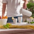 GUZZINI - BICCHIERE BASSO LINEA "TIFFANY" - BIANCO LATTE 