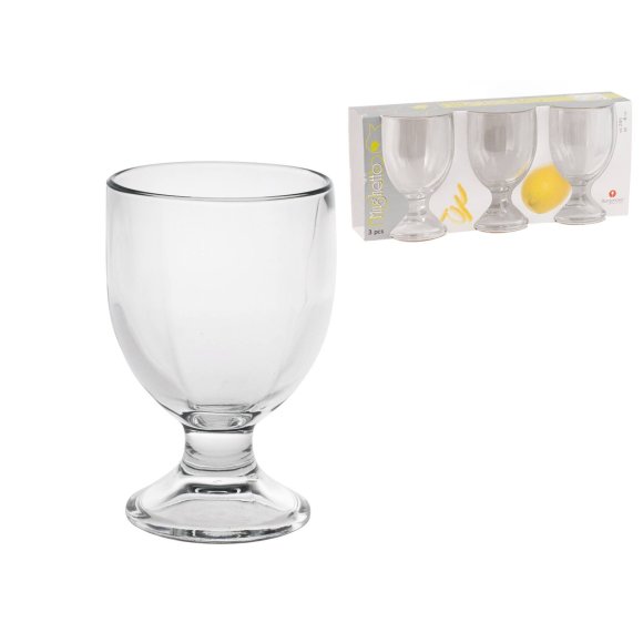 SET 3 BICCHIERI ACQUA "MUGHETTO"