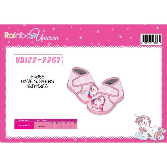 PANTOFOLE UNICORNO - DAL 28 AL 34