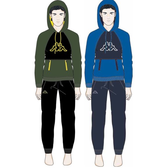 KAPPA - PIGIAMA UOMO COTONE NON GARZATO COD.KMS24054 - COLORI ASSORTITI