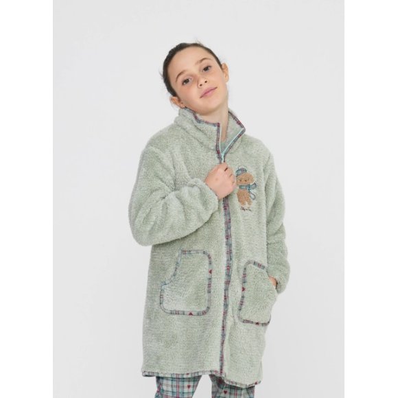 NOIDINOTTE - VESTAGLIA BAMBINA COD. FE2452PS402 - CORALLO