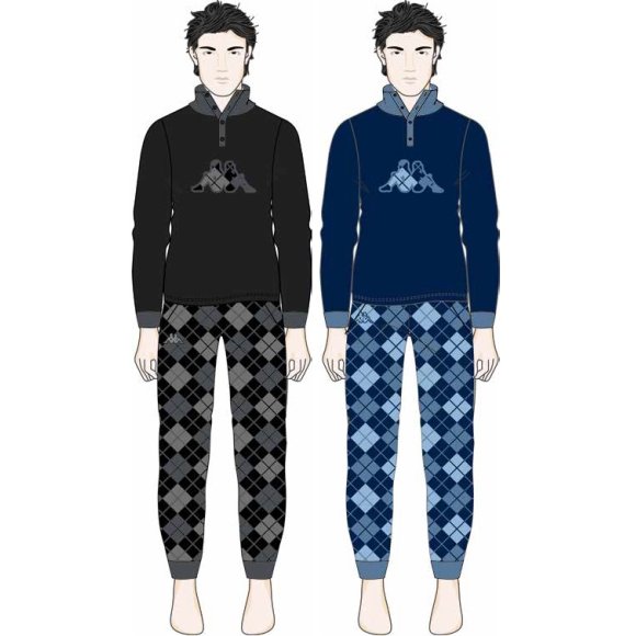 KAPPA - PIGIAMA MICROPILE UOMO COD. KMW24643 - COLORI ASSORTITI