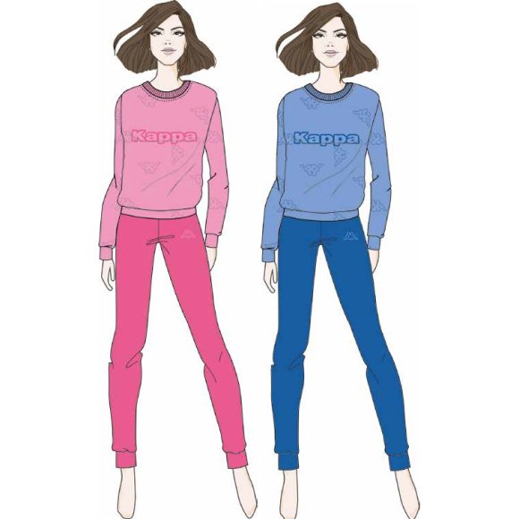 KAPPA - PIGIAMA DONNA COTONE COD.KWW24741- COLORI ASSORTITI