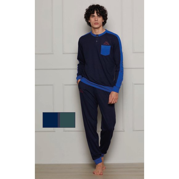 KAPPA - PIGIAMA UOMO IN COTONE COD.KMS25409 - COLORI ASSORTITI