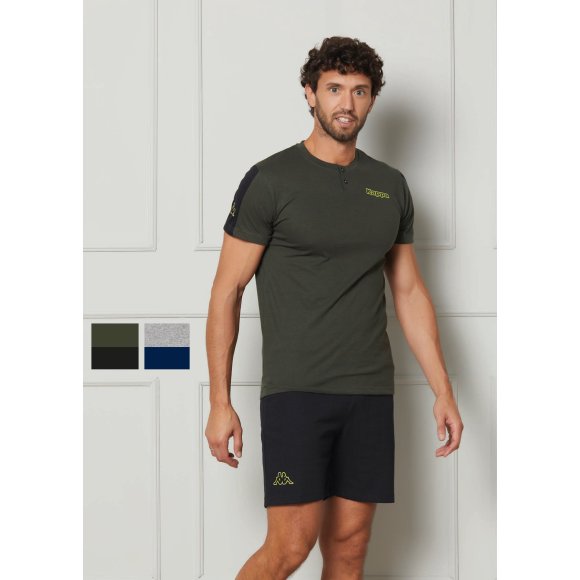 KAPPA - PIGIAMA UOMO MEZZA MANICA COD.KMS25423 - COLORI ASSORTITI