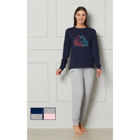 KAPPA - PIGIAMA DONNA IN COTONE COD.KWS25510 - COLORI ASSORTITI