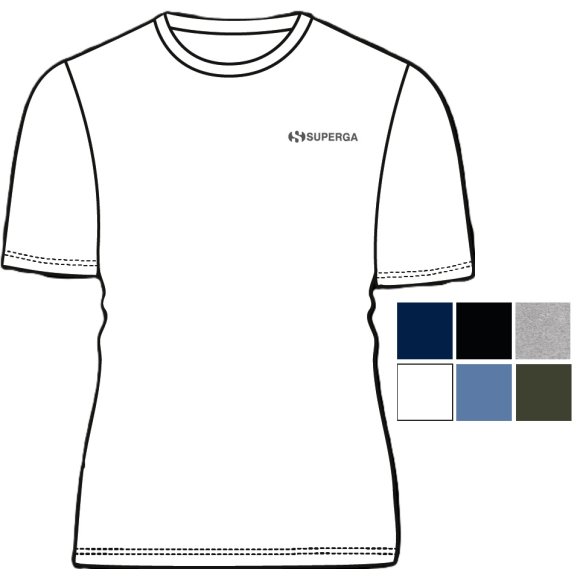 SUPERGA - T-SHIRT UOMO COD.SMS25621 IN COTONE - COLORI ASSORTITI